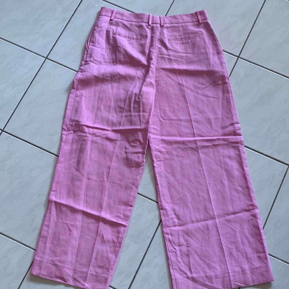 NEW Reiss Pink Wide Leg Trousers - Picture 7 of 9